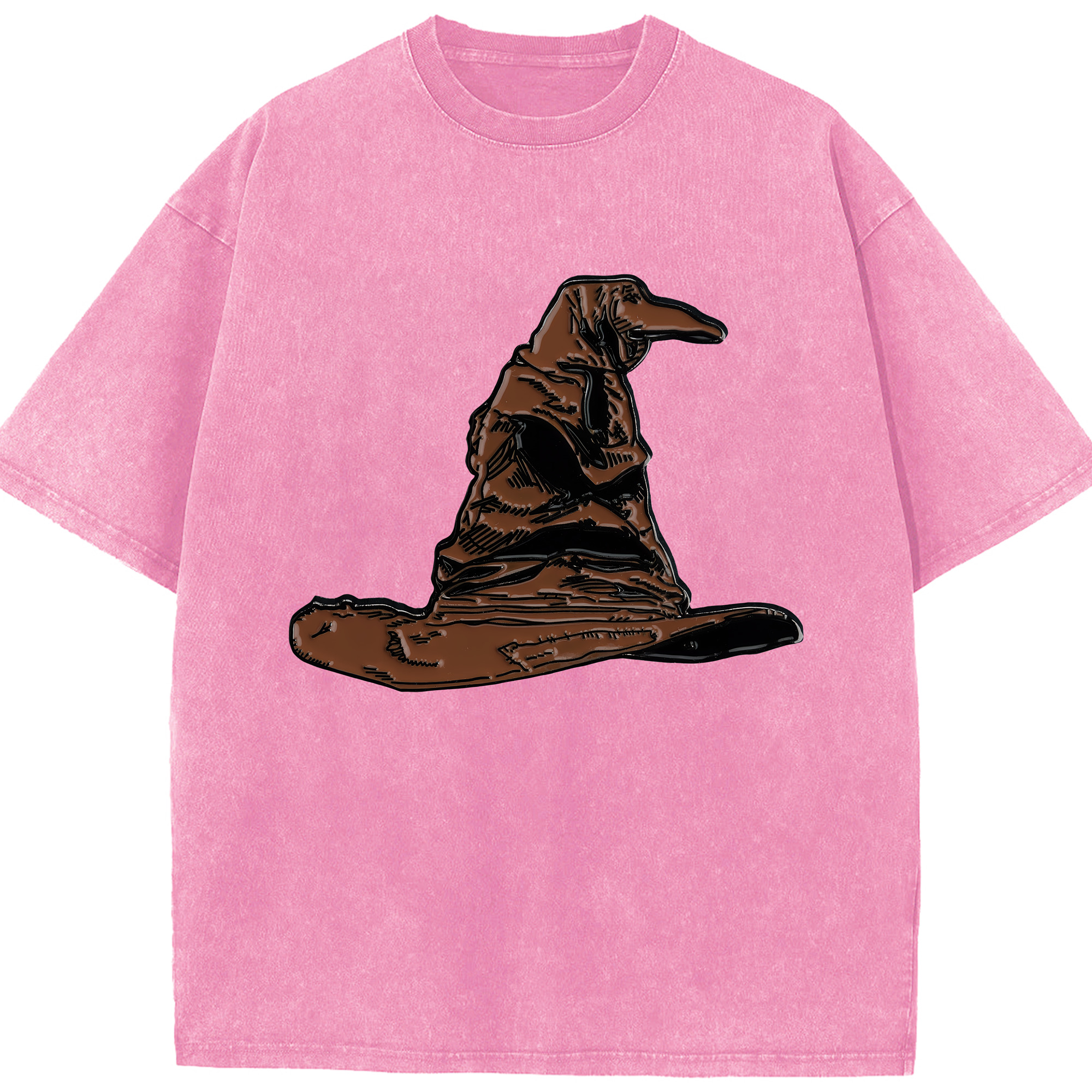 （画像用） Harry Potter ハリー・ポッターシリーズ 綿100% ヴィンテージ風 半袖Tシャツ（フロントプリント）